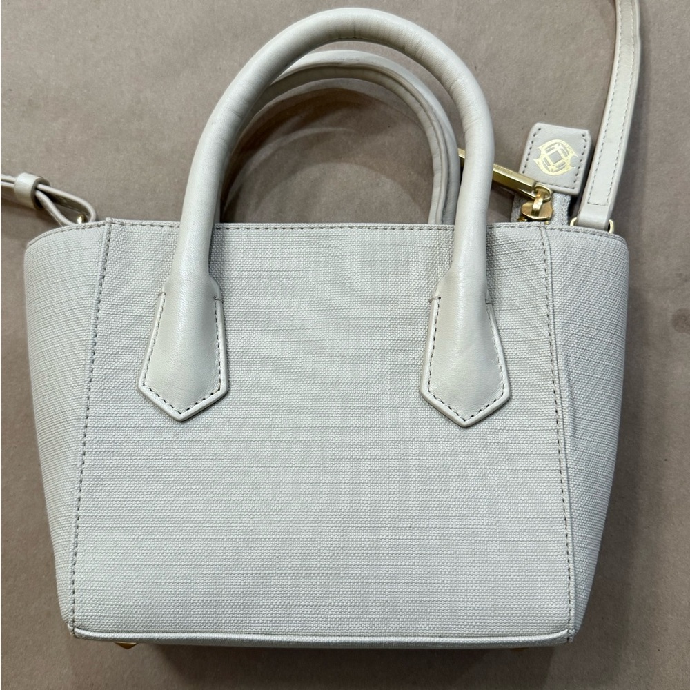 Retired Dagne Dover Tiny Tote in Linen Women's Handbag - Picture 7 of 16